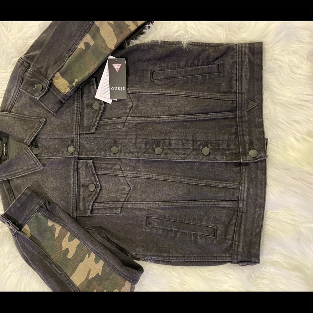 Guess Dillon Jacket- black faded denim jacket - Picture 4 of 7
